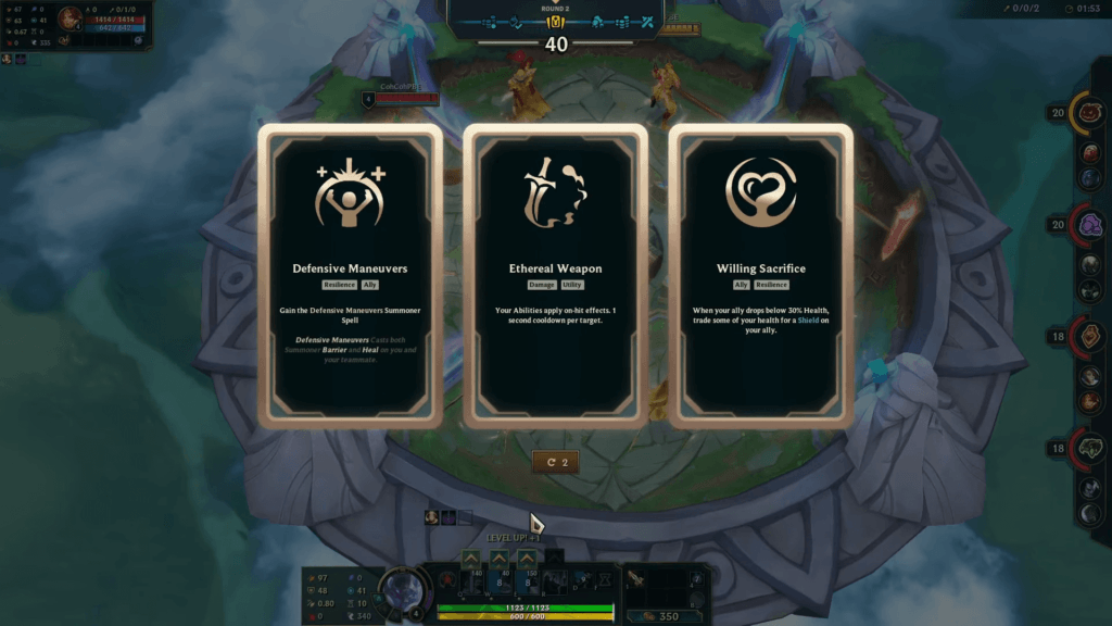 lol arena 2v2 augments