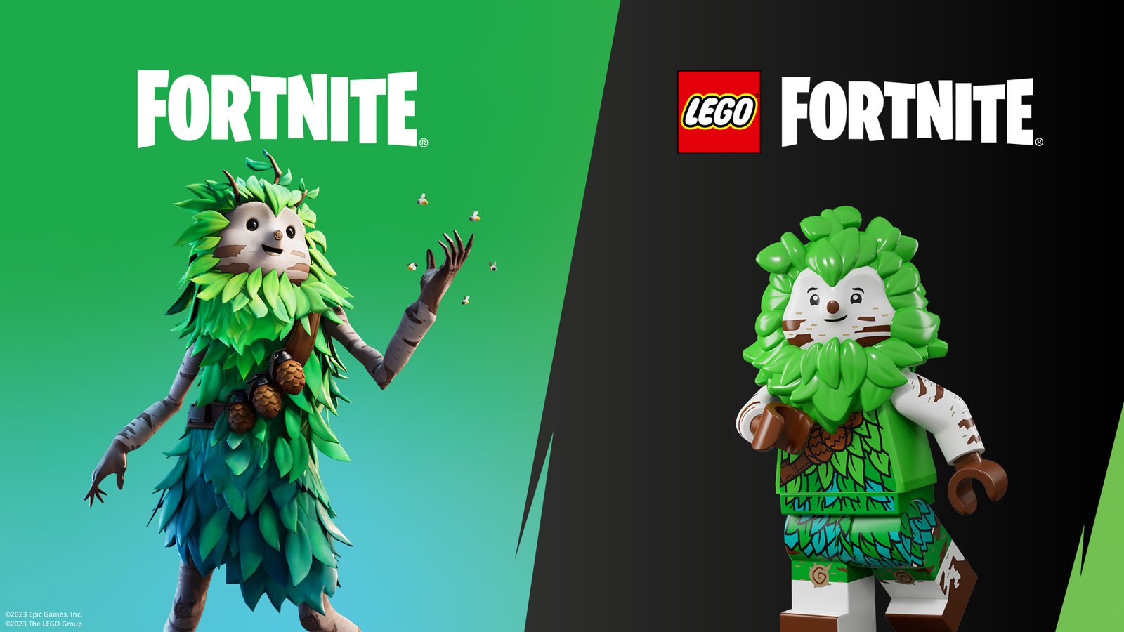 Estilos LEGO para skins do Fortnite