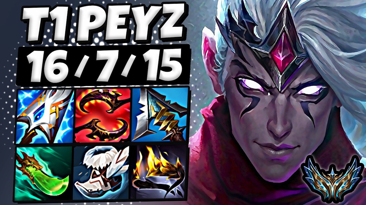 T1 Peyz Varus vs Cassiopeia [ ADC ] Korea Challenger 2529 LP | Patch 26.7