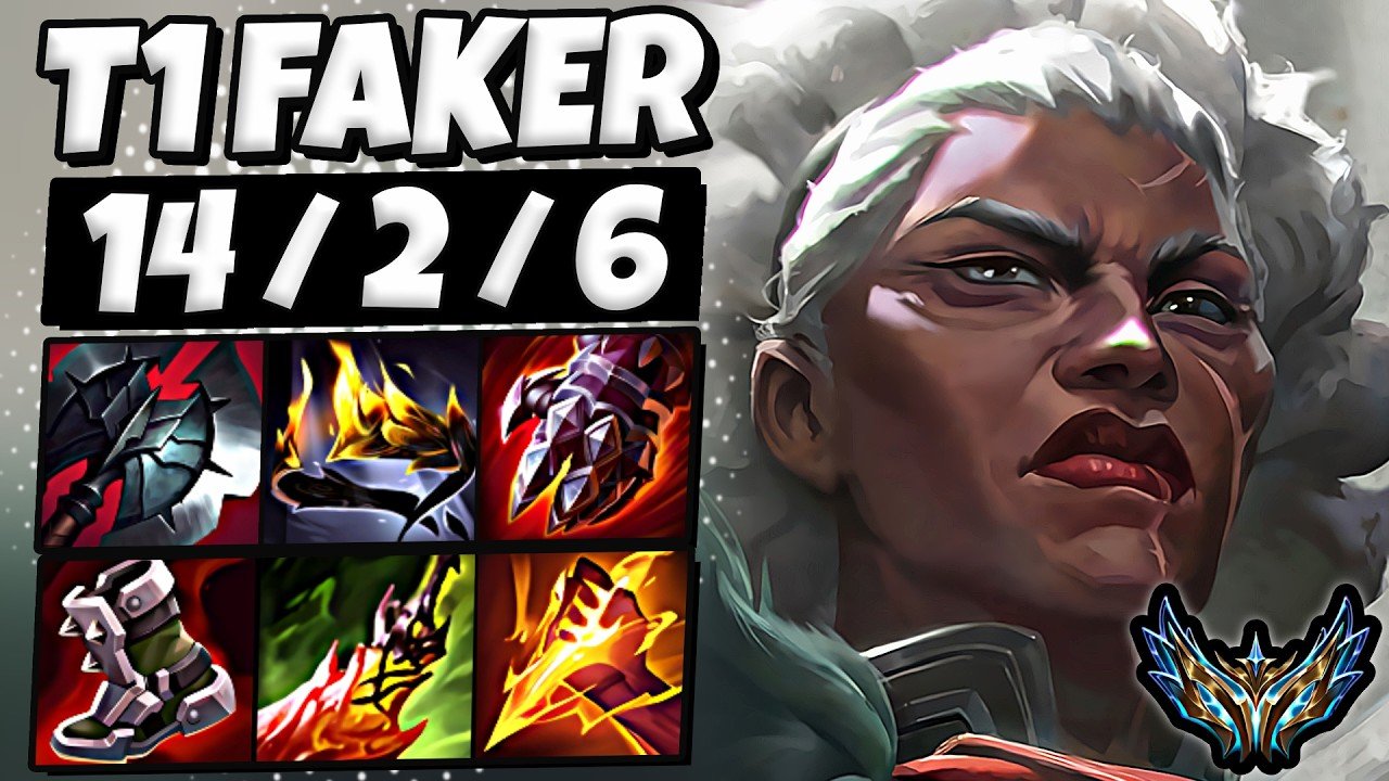 T1 Faker Ambessa vs Skarner [ Jungle ] Korea Challenger 1993 LP | Patch 26.8