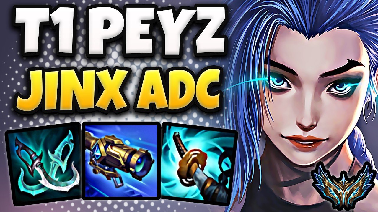 T1 Peyz Jinx vs Caitlyn [ ADC ] Korea Challenger 2489 LP | Patch 26.8