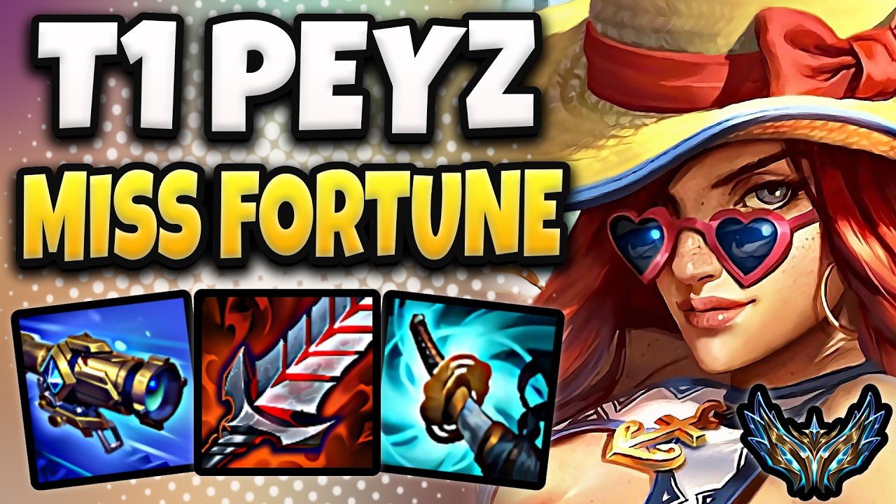 T1 Peyz Miss Fortune vs Lucian [ ADC ] Rank #2 Korea Challenger Patch 26.7