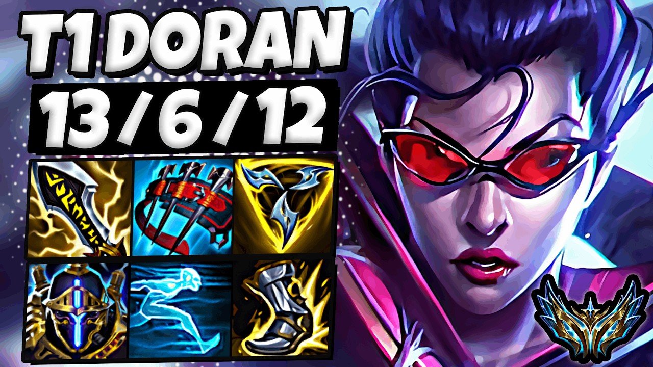 T1 Doran Vayne vs K’Sante [ TOP ] Patch 26.8 Korea Challenger 1734 LP