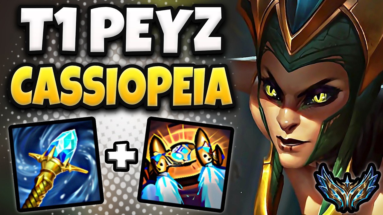 T1 Peyz Cassiopeia vs Varus [ ADC ] Korea Challenger 2455 LP | Patch 26.9