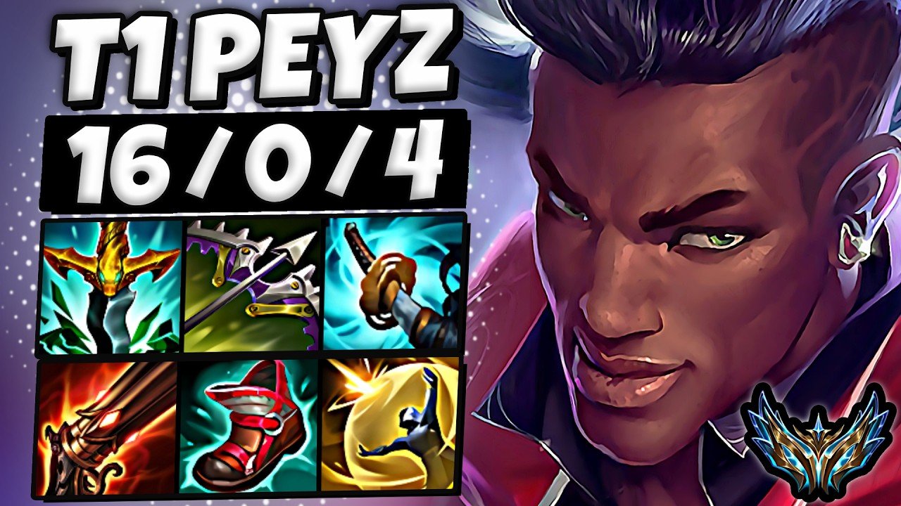 T1 Peyz Lucian vs Jhin [ ADC ] Korea Challenger 2474 LP | Patch 26.9