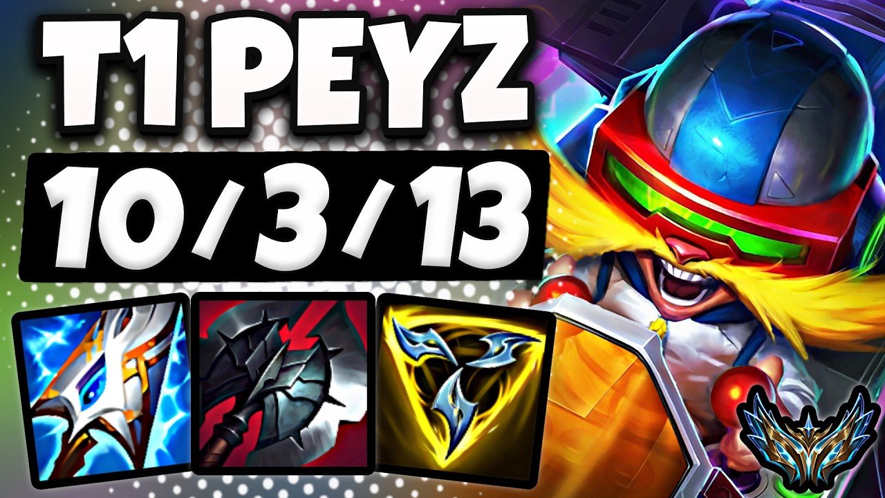 T1 Peyz Corki vs Caitlyn [ ADC ] Korea Challenger 2474 LP | Patch 26.9