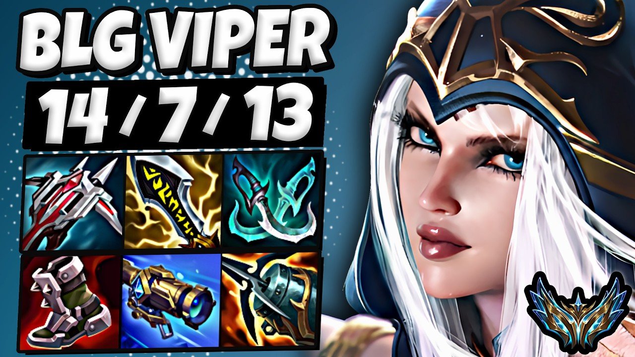 BLG Viper Ashe vs Lucian [ ADC ] Korea Challenger 2067 LP