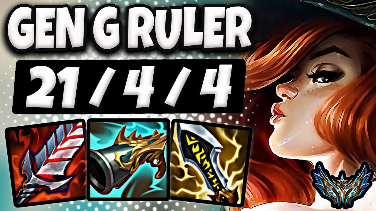 Miss Fortune vs Caitlyn ADC [ Gen.G Ruler ] Korea Challenger 2047 | Patch 26.10