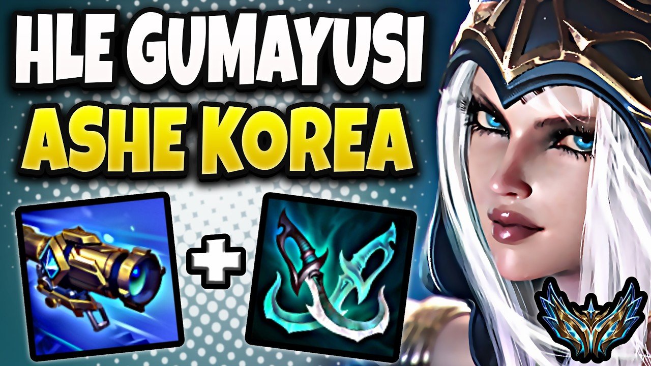 HLE Gumayusi Ashe vs Lucian [ ADC ] Korea Challenger 2585 LP | Patch 26.11