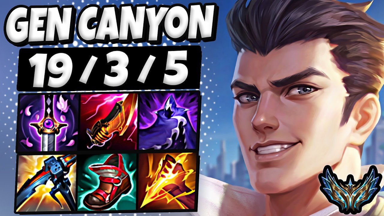 Jayce vs Lee Sin Jungle [ Gen.G Canyon ] Korea Challenger Patch 26.9