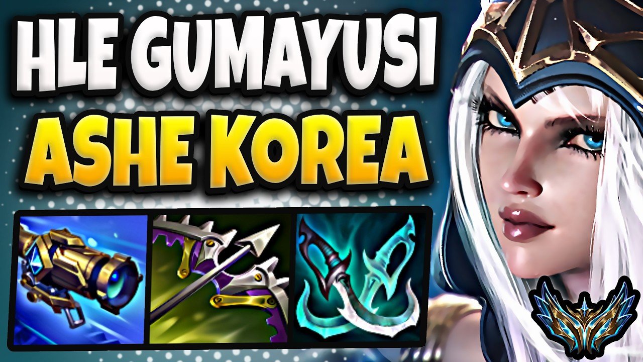 HLE Gumayusi Ashe vs Caitlyn [ ADC ] Korea Challenger 2482 LP | Patch 26.9