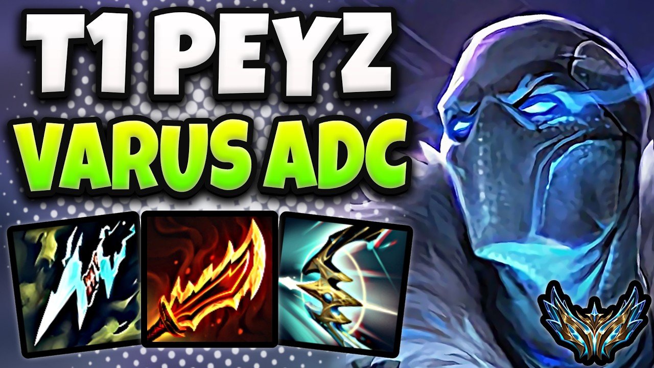 T1 Peyz Varus vs Yunara [ ADC ] Korea Challenger 2429 LP | Patch 26.12