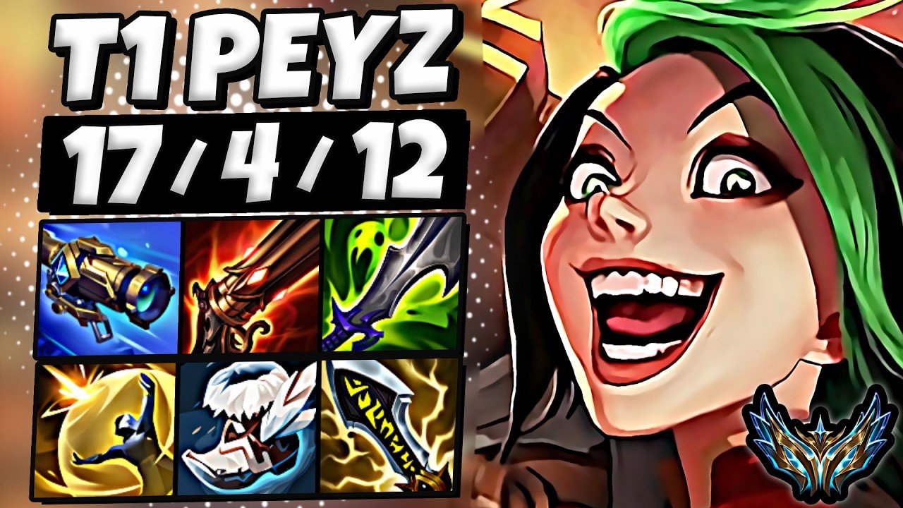 T1 Peyz Jinx vs Xayah [ ADC ] Korea Challenger 2429 LP | Patch 26.12