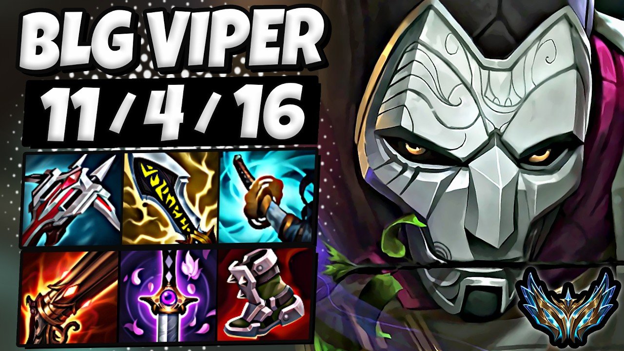 BLG Viper Jhin vs Aphelios [ ADC ] Korea Challenger 2072 LP | Patch 26.11