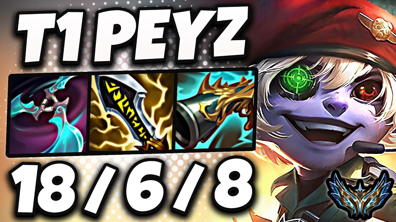 T1 Peyz Tristana vs Zeri [ ADC ] Korea Challenger 2468 LP | Patch 26.11