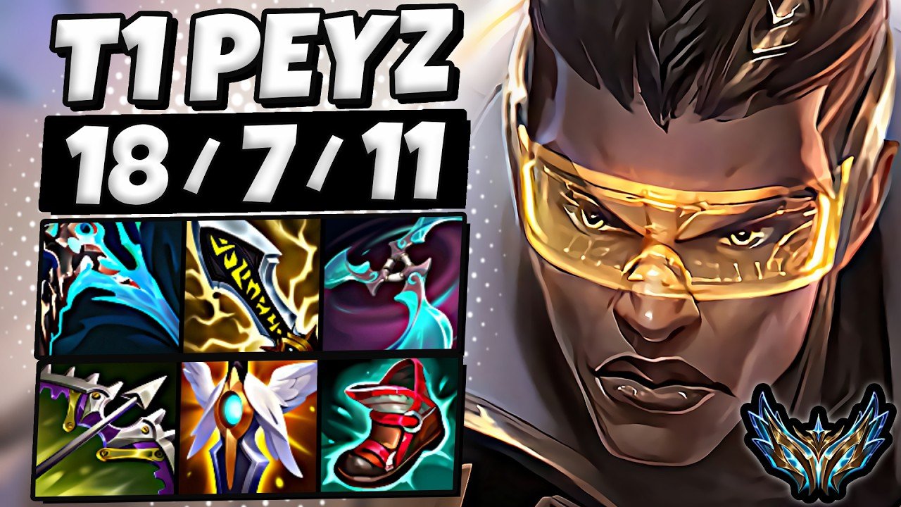 T1 Peyz Lucian vs Xayah [ ADC ] Korea Challenger 2468 LP | Patch 26.11