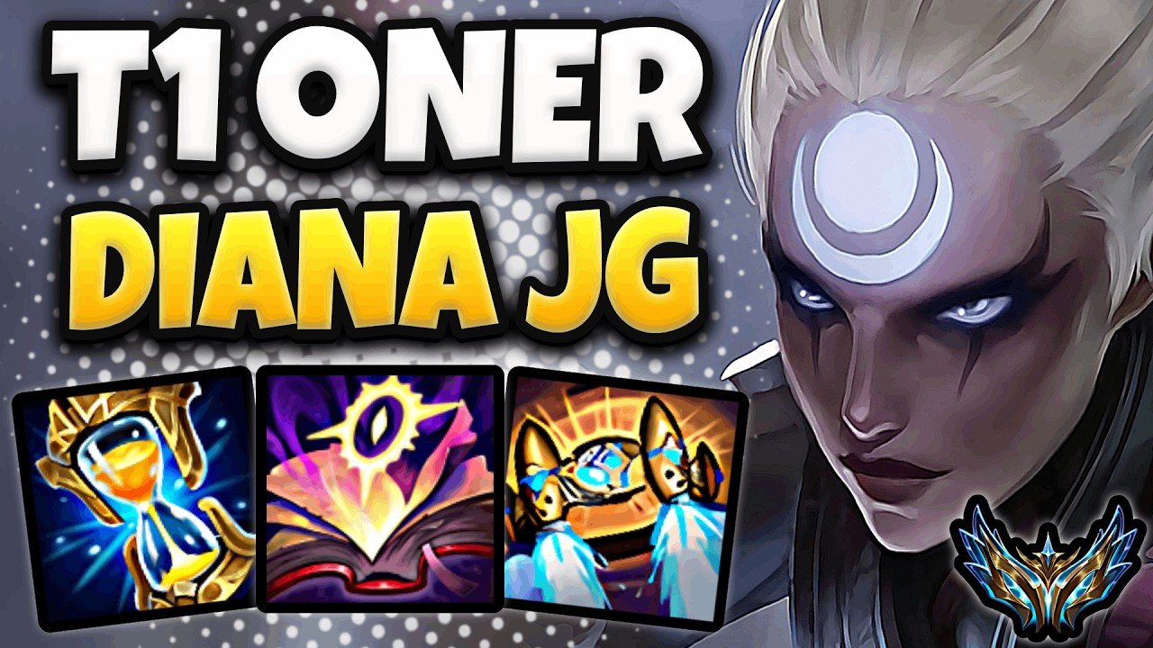 T1 Oner Diana vs Xin Zhao [ Jungle ] Patch 26.12 Korea Challenger