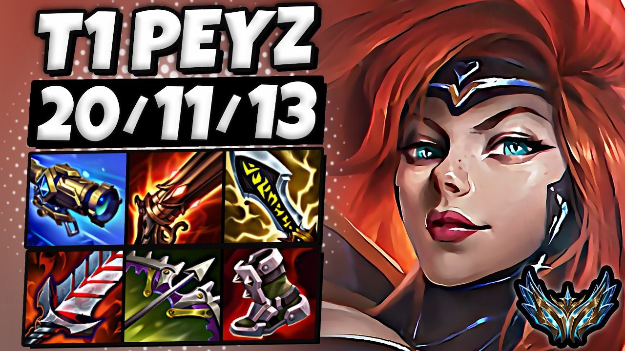 T1 Peyz Miss Fortune vs Yunara [ ADC ] Korea Challenger 2448 LP | Patch 26.11