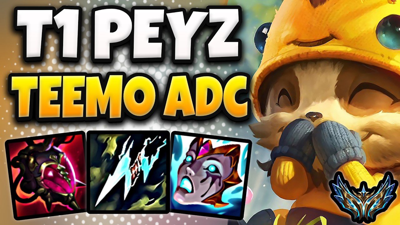 T1 Peyz Teemo vs Lucian [ ADC ] Korea Challenger 2429 LP | Patch 26.12