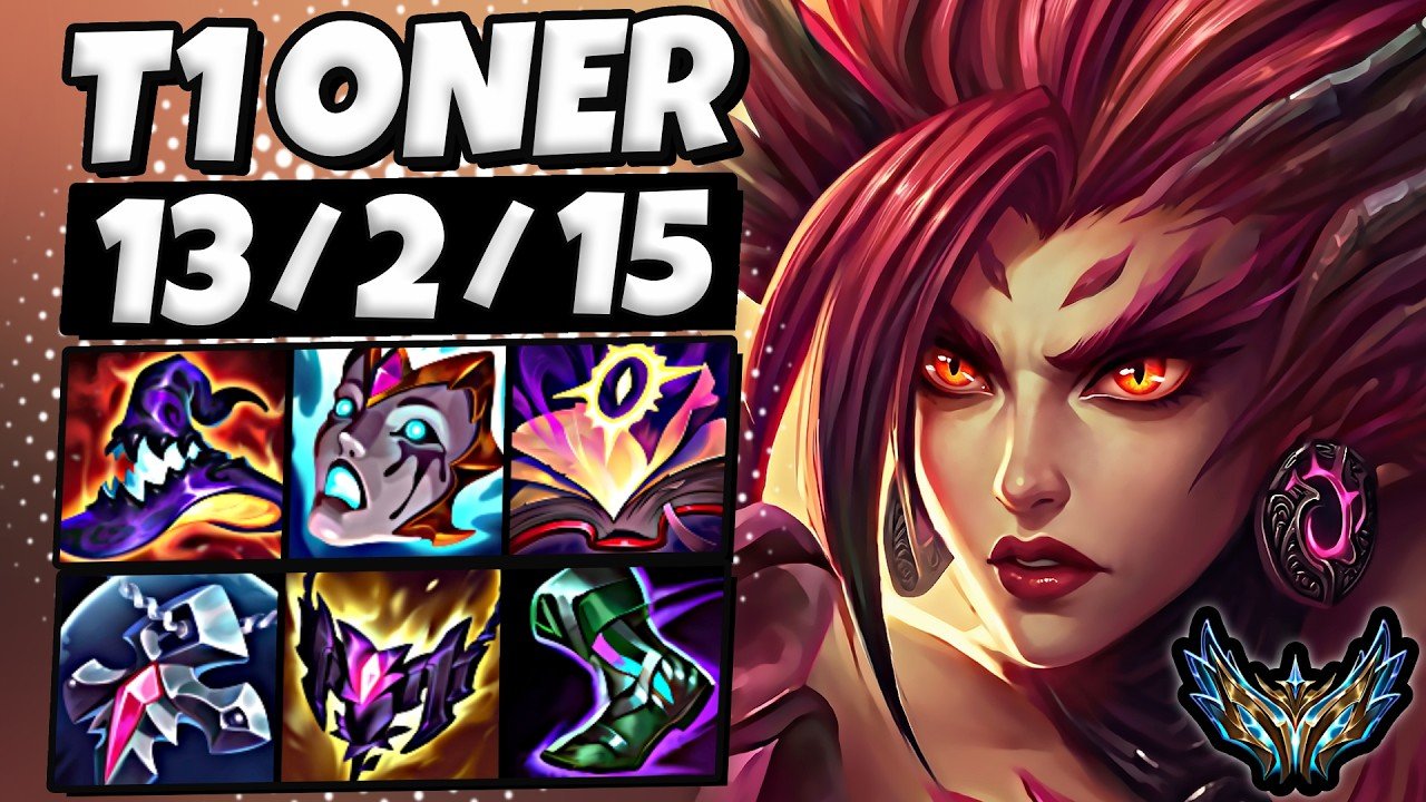 T1 Oner Zyra vs Fiddlesticks [ Jungle ] Korea Challenger 2348 LP | Patch 26.14