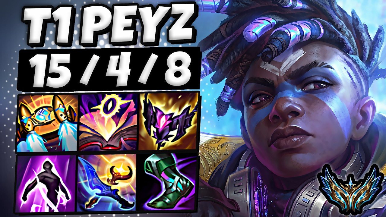 T1 Peyz Ekko vs Caitlyn [ ADC ] Korea Challenger 2389 LP | Patch 26.13