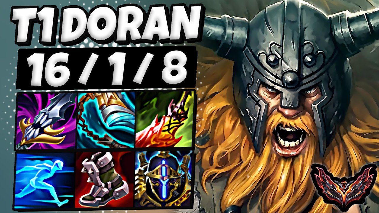 T1 Doran Olaf vs Jayce [ TOP ] Korea Grandmaster 1463 LP | Patch 26.14