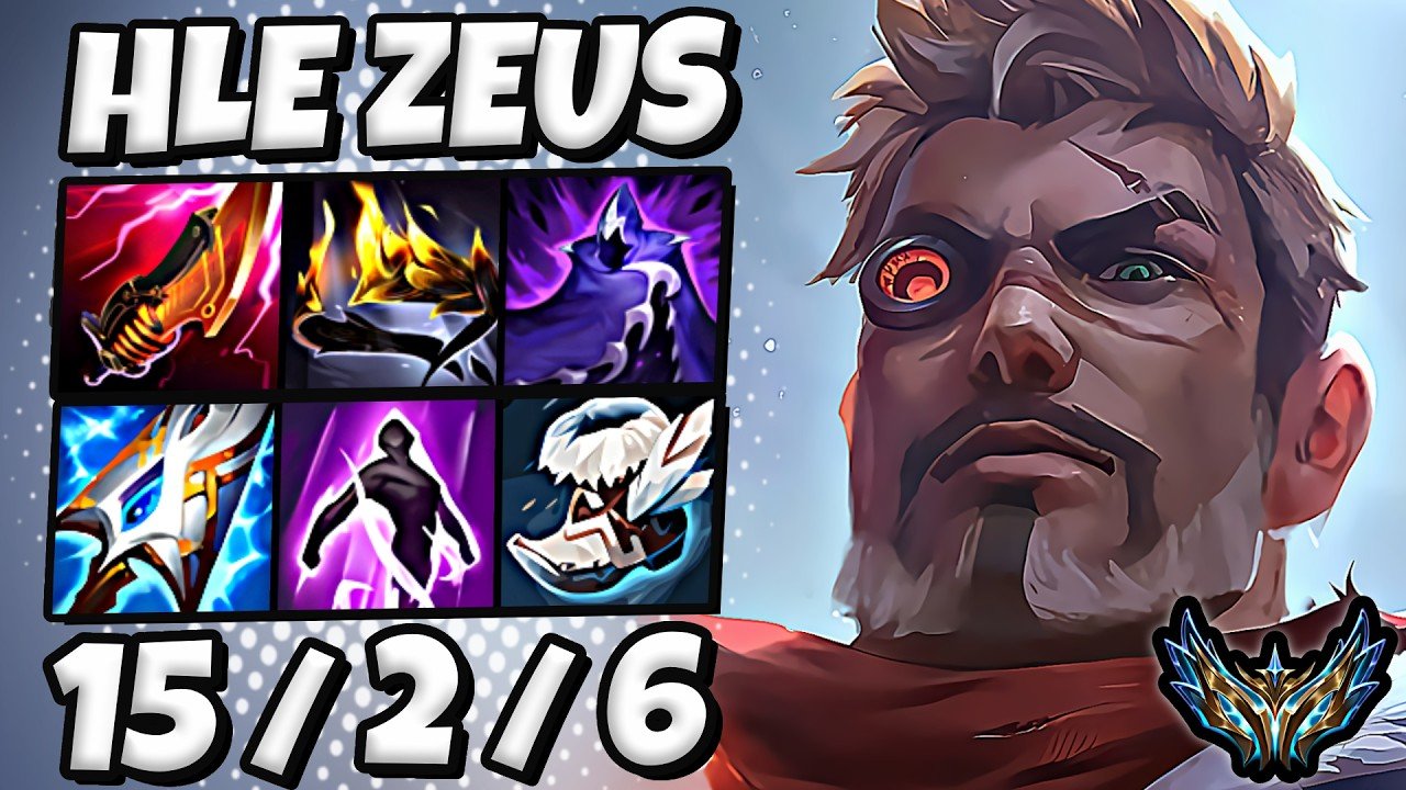 HLE Zeus Jayce vs Vayne [ TOP ] Korea Challenger 2119 LP | Patch 26.13