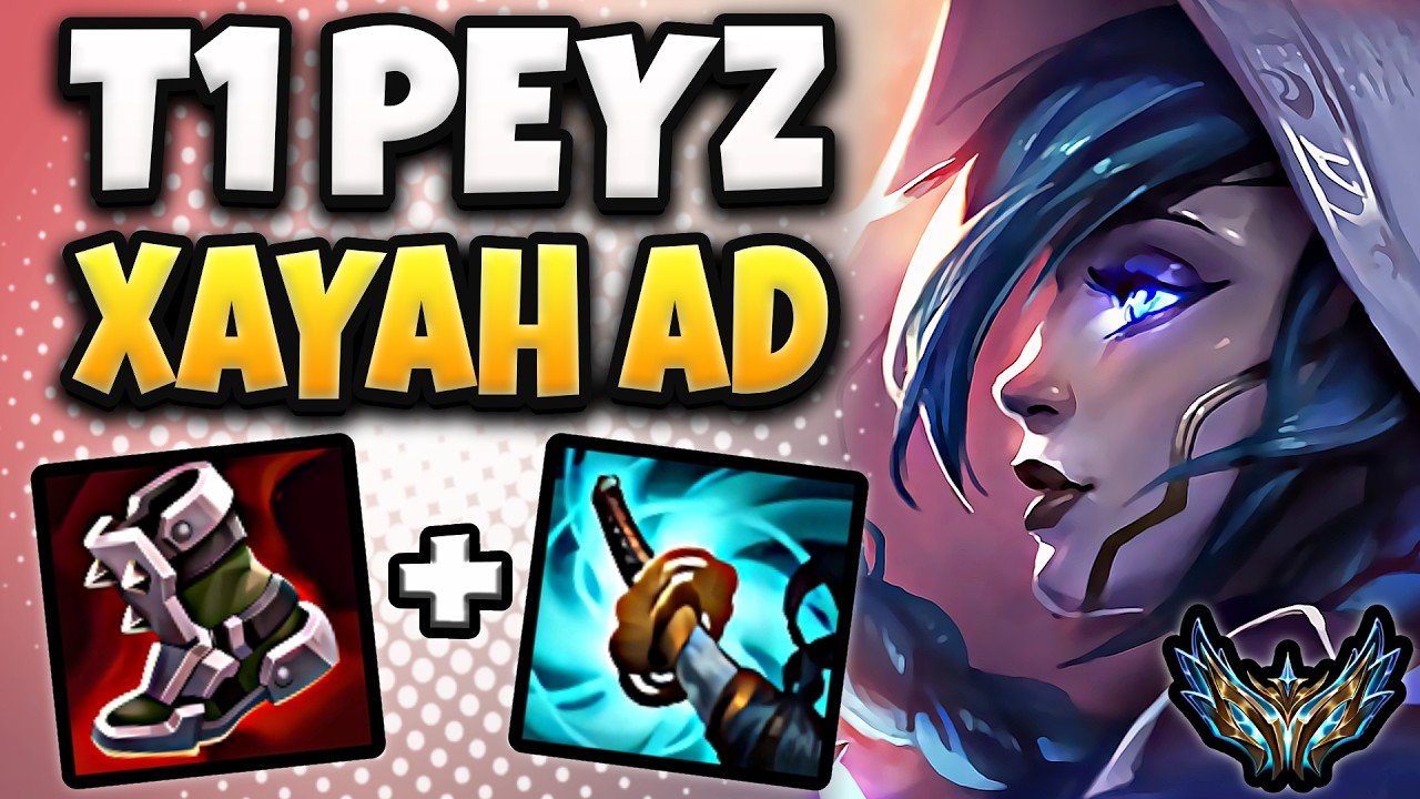 T1 Peyz Xayah vs Yunara [ ADC ] Patch 26.17 Korea Challenger 2483 LP
