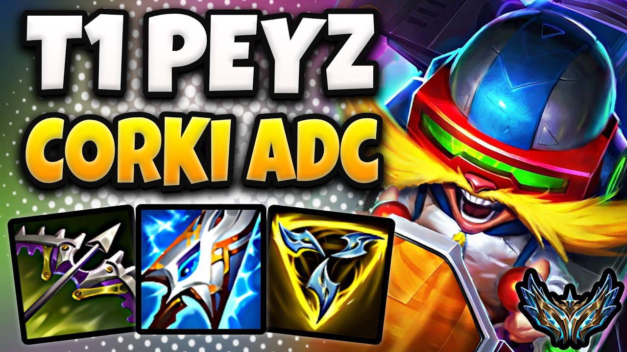 T1 Peyz Corki vs Lucian [ ADC ] Korea Challenger 2443 LP | Patch 26.16