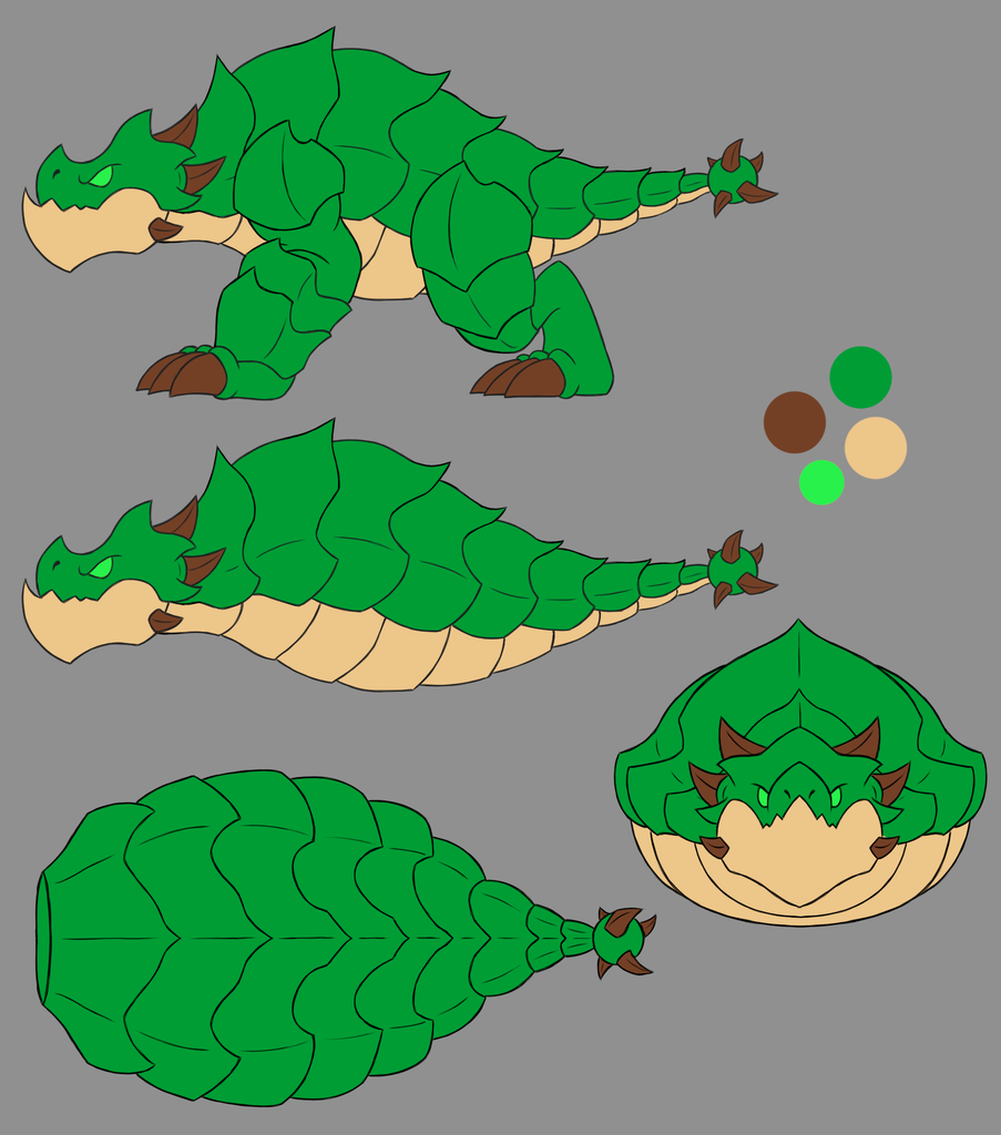 Green Nature Dragon Concept