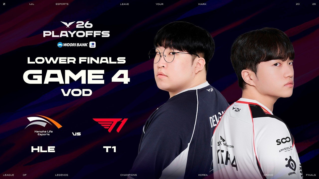 HLE vs T1 | Lower Finals Game 4 | 2026 Wooribank LCK Playoffs