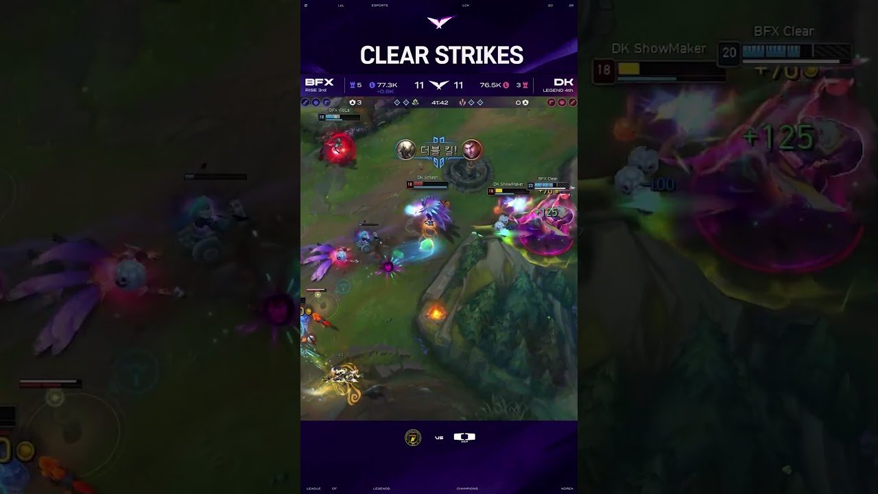 Clear strikes the carries!