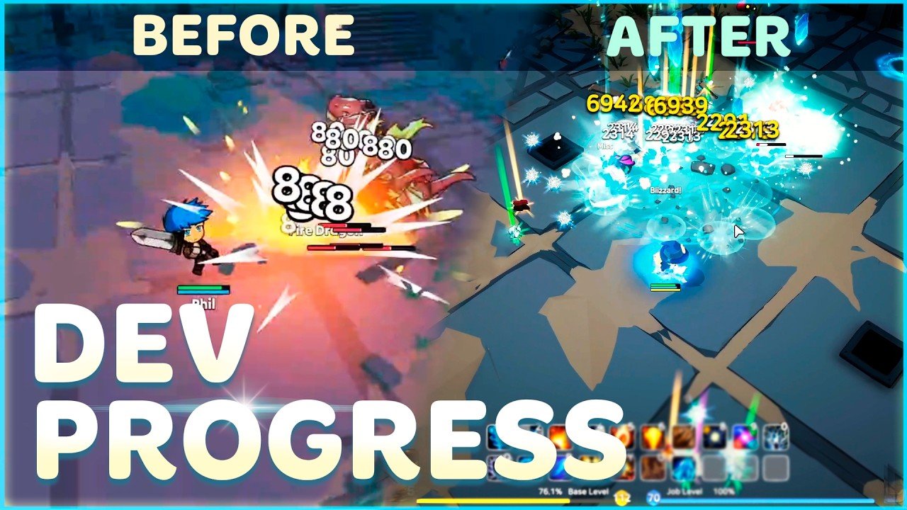 SpiritVale New MMORPG | Before vs After