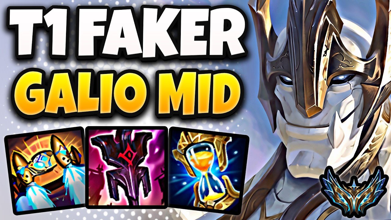 T1 Faker Galio vs Akshan [ MID ] Korea Challenger 2054 LP | Patch 26.19