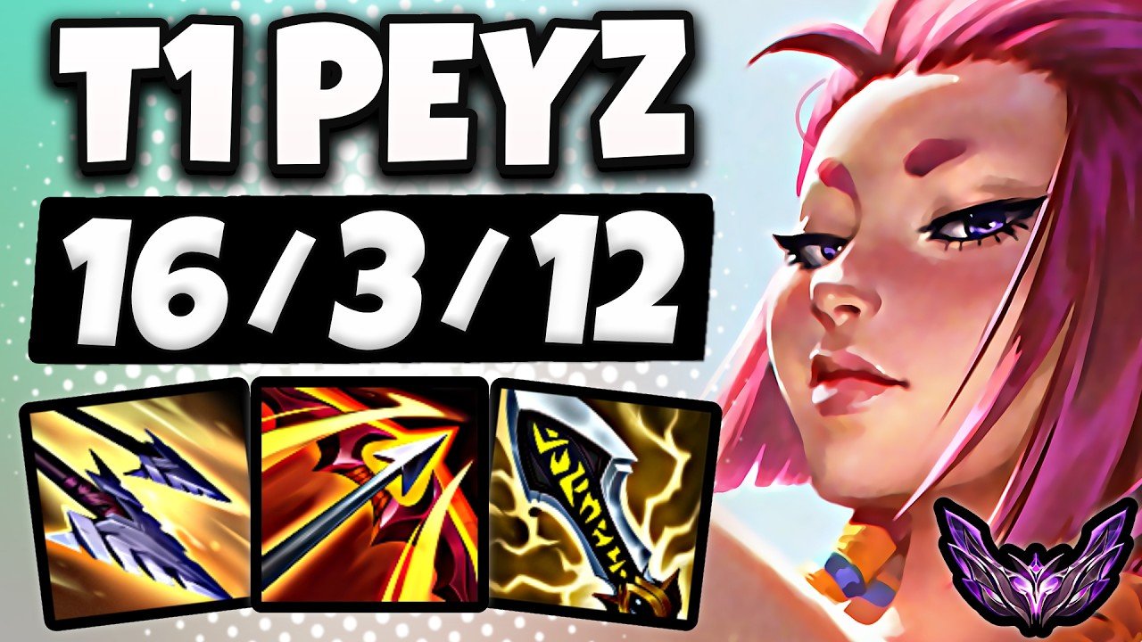 T1 Peyz Yunara vs Jinx [ ADC ] Ranked Master NA | Patch 26.21
