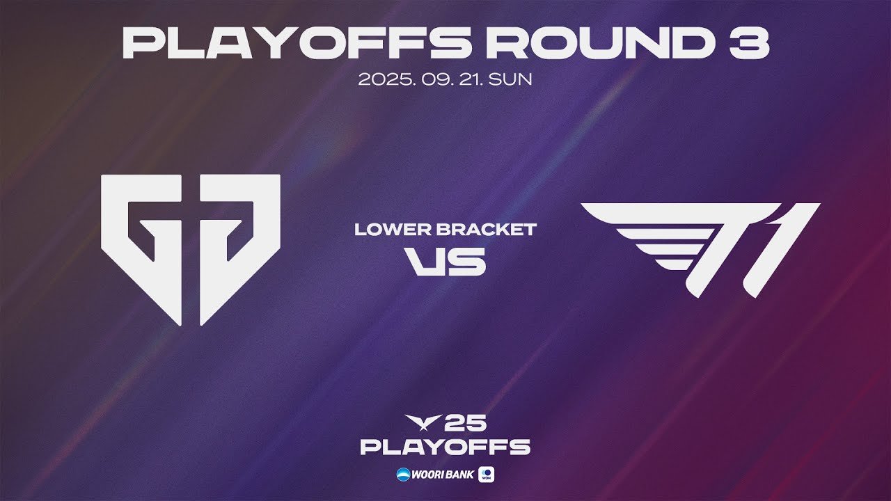 GEN vs T1 | Lower Round 3 Match Highlights | 09.21 | Woori Bank 2025 LCK Playoffs
