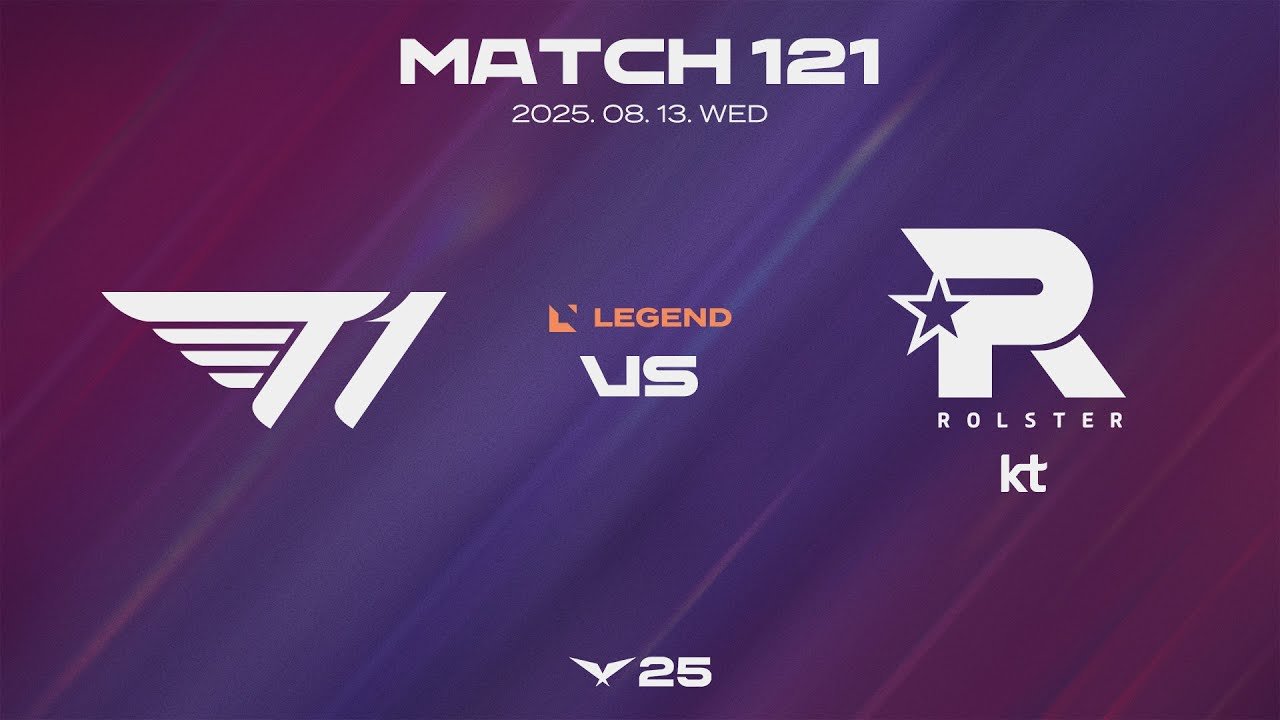 T1 vs KT | Match Highlights 08.13 | 2025 LCK