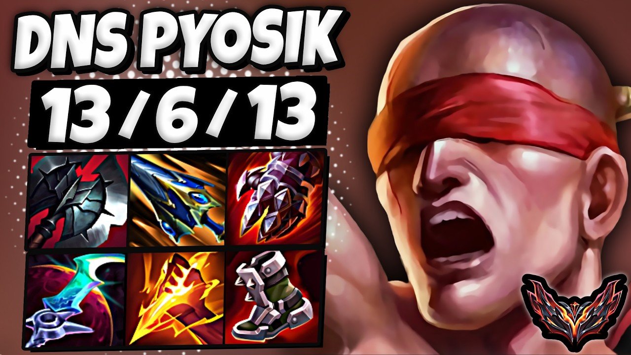 Lee Sin vs Xin Zhao Jungle [ DNS Pyosik ] Korea Grandmaster Patch 26.6