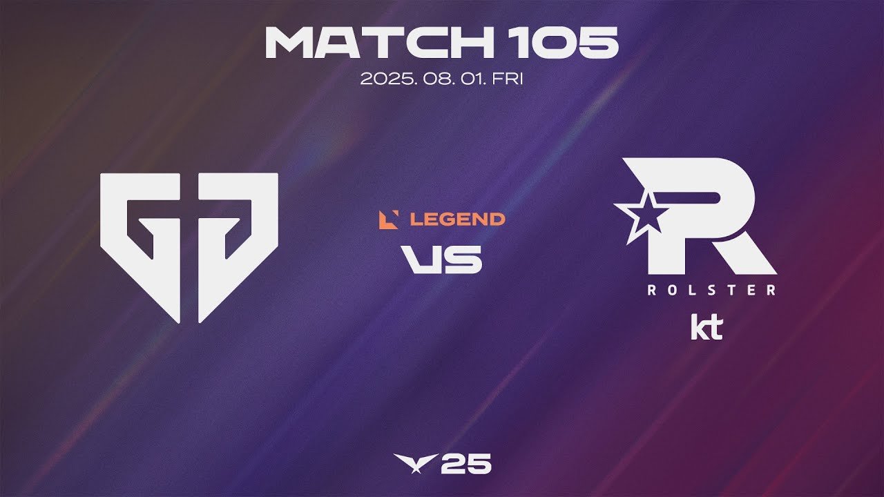 GEN vs KT | Match Highlights 08.01 | 2025 LCK