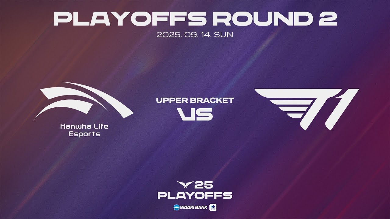 HLE vs T1 | Upper Round 2 Match Highlights | 09.14 | Woori Bank 2025 LCK Playoffs