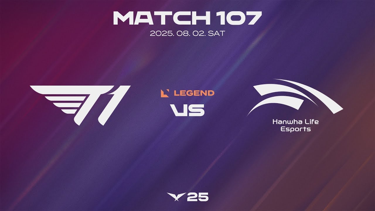 T1 vs HLE | Match Highlights 08.02 | 2025 LCK
