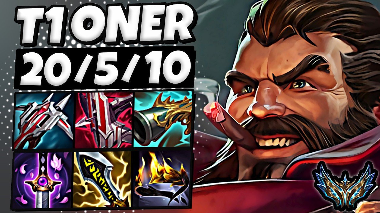 T1 Oner Graves vs Shyvana [ Jungle ] Korea Challenger 1877 LP | Patch 26.6